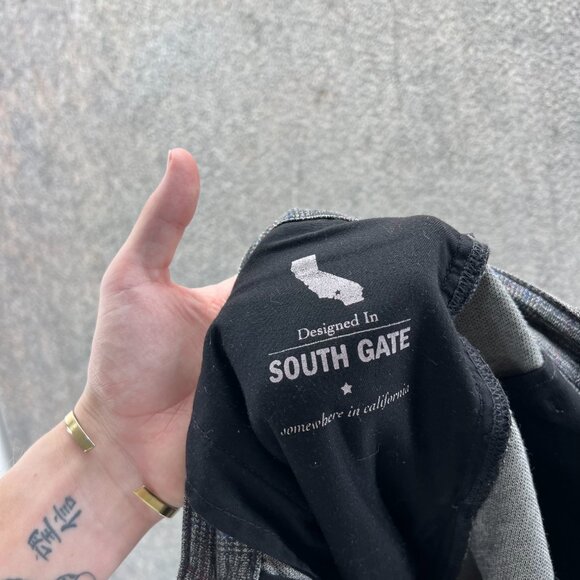 Adriano Goldschmied Dress Pants Mens 36R Gray Houndstooth South Gate Check - Picture 9 of 14